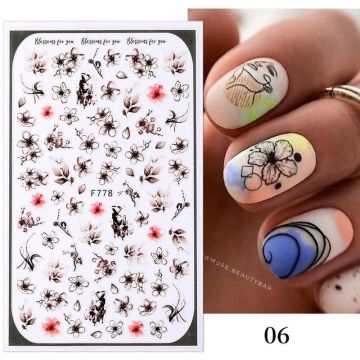 Sticker decor unghii F778
