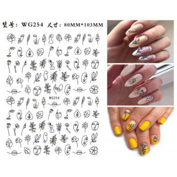 Sticker decor unghii WG254 - B111