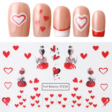 Tatuaj decor unghii Valentine's Day FB-STZ36 - FB-STZ25