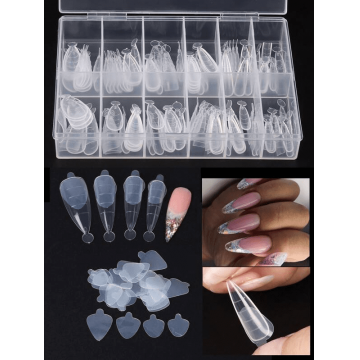 Tipsuri Full Cover Migdala + 24 Stickere Pentru French - SMR-24TK