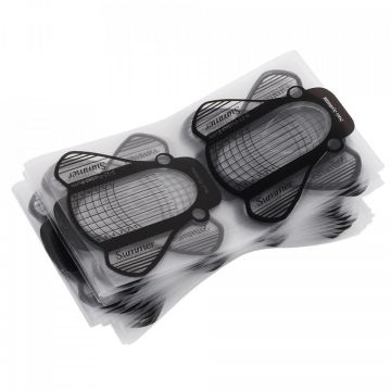 Pachet 100 Sabloane pentru constructie unghii Plastifiate PVC