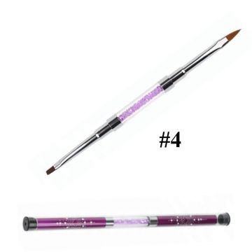 Pensula unghii cu doua capete nr 4