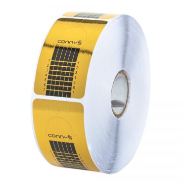 Sabloane constructie unghii Dreptunghiulare Aurii 500buc U2-1