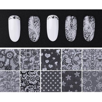 Set 10 folii de transfer Conny's 02(albă)