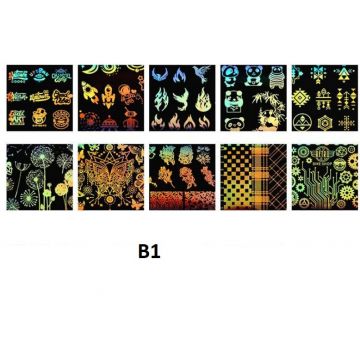 Set 10 folii de transfer Conny's B1