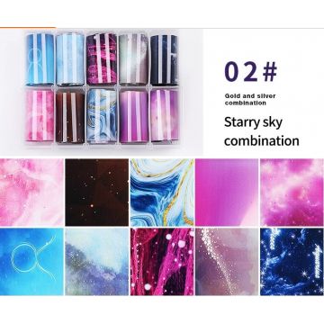 Set 10 folii transfer model 02 (constelații)