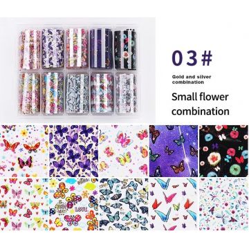 Set 10 folii transfer model 03 FLUTURI