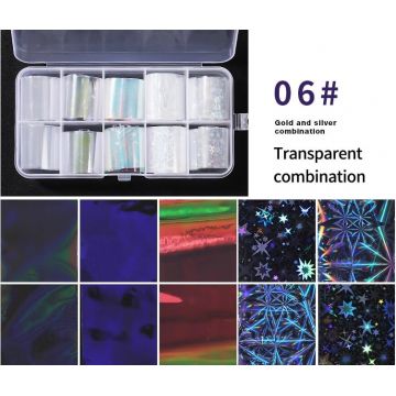 Set 10 folii transfer model 06(alb)