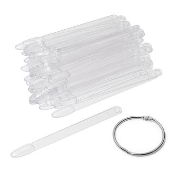 Tipsuri ovale pentru exersat set 50 transparente