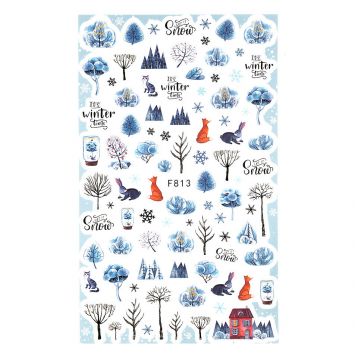 Abtibild Unghii SensoPRO Milano Winter Spirit, model F813