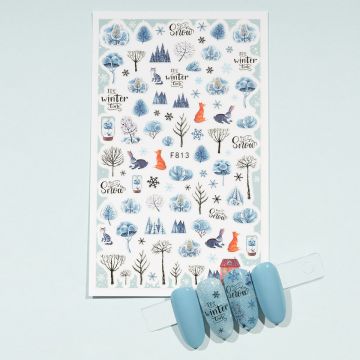 Abtibild Unghii SensoPRO Milano Winter Spirit, model F813