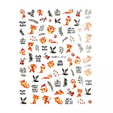 Abtibilduri Unghii SensoPRO Milano Wild Winter, model HANYI-616