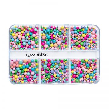 Decoratiune Bubble Nail Art LUXORISE, Rainbow Bubbles