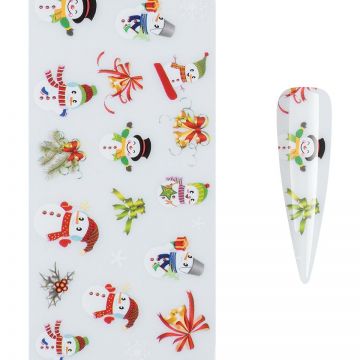 Folie de Transfer Unghii LUXORISE, Snowmen Celebration