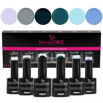 Set 6 Oje Semipermanente 10ml SensoPRO Milano, Dream Baby