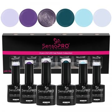 Set 6 Oje Semipermanente 10ml SensoPRO Milano, Dream Baby