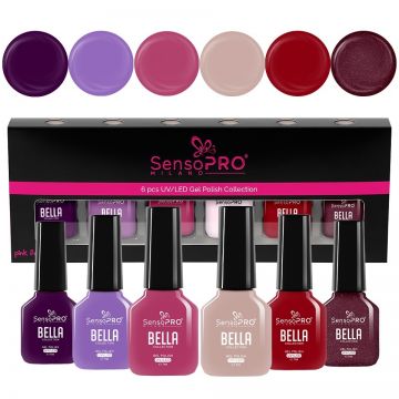 Set 6 Oje Semipermanente BELLA SensoPRO Milano, Chic Adventure