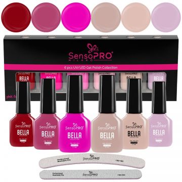 Set 6 Oje Semipermanente SensoPRO Milano, BELLA Radiance