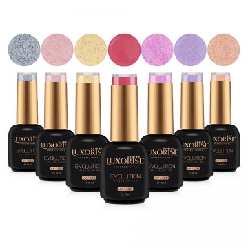 Set 7 Oje Semipermanente LUXORISE Evolution, Candy Girl