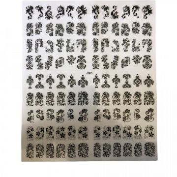 Stiker autoadeziv 22x19cm J003-Negru