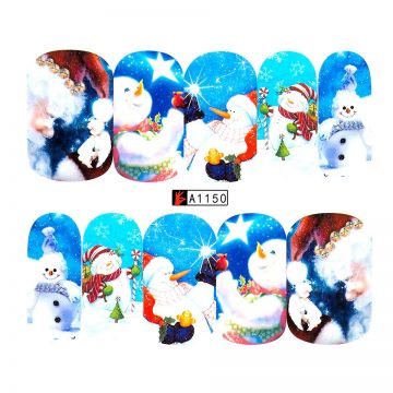 Tatuaj Unghii LUXORISE Snowmen Glare, A1150