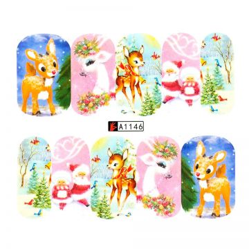 Tatuaj Unghii LUXORISE Winter Cutie, A1146