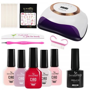 Kit Unghii Oja Semipermanenta Ciao, Nail Time SensoPRO Milano