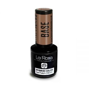 Lac de unghii La Rosa Profesionales Creme hybrid gel Base, 9 ml