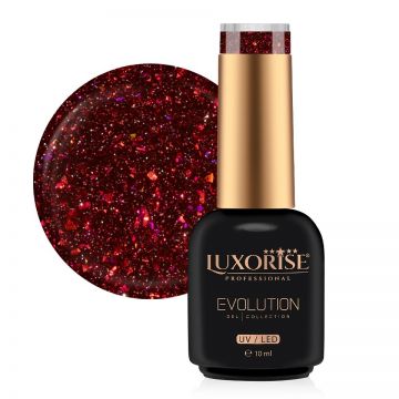 Oja Semipermanenta LUXORISE Evolution, Fairy Glow - Elixir Red 10ml