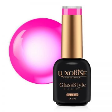 Oja Semipermanenta LUXORISE GlassStyle - Cyber Pink 10ml