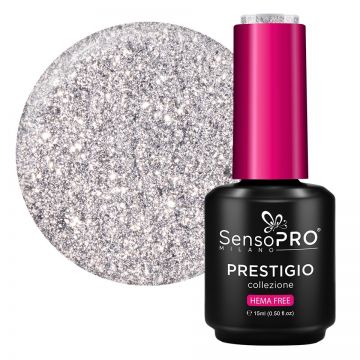 Oja Semipermanenta PRESTIGIO SensoPRO Milano - Silver Luxe 15ml