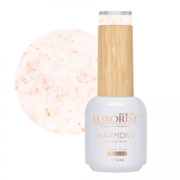 Rubber Base Hema Free LUXORISE Harmony - Gold Sparkle 10ml