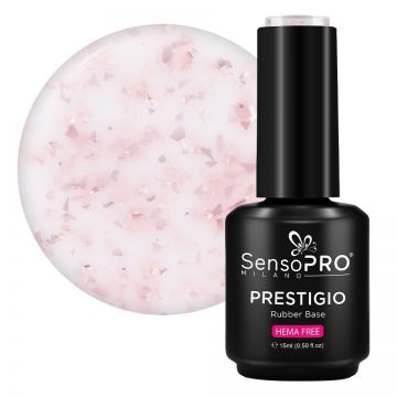 Rubber Base PRESTIGIO SensoPRO Milano - Powder Intrigue 15ml