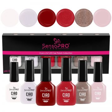 Set 6 Oje Semipermanente CIAO One Step SensoPRO Milano, Duo Paradise