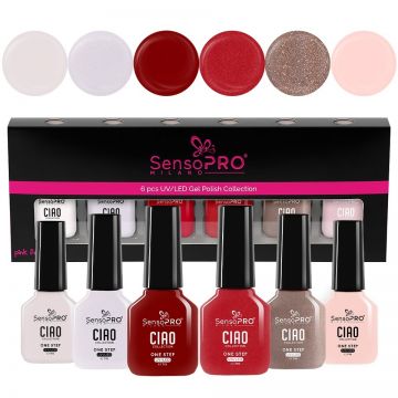 Set 6 Oje Semipermanente CIAO One Step SensoPRO Milano, Duo Paradise