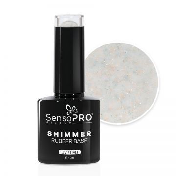Shimmer Rubber Base SensoPRO Milano - #43 Diva Symphony, 10ml
