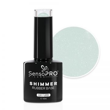 Shimmer Rubber Base SensoPRO Milano - #53 Vanilla Sparkles, 10ml