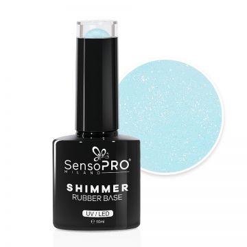 Shimmer Rubber Base SensoPRO Milano - #57 Dazzling Tinkerbell, 10ml