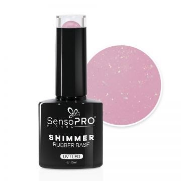 Shimmer Rubber Base SensoPRO Milano - #69 Desert Rays, 10ml