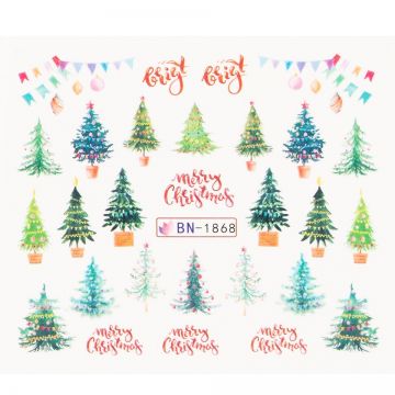 Tatuaj Unghii LUXORISE Christmas Tree, BN-1868