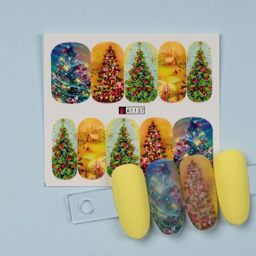 Tatuaj Unghii LUXORISE Christmas Tree Joy, A1137