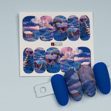 Tatuaj Unghii LUXORISE Winter Land, A1141