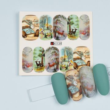 Tatuaj Unghii LUXORISE Winter Tale, A1139