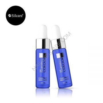 Ulei Cuticule cu Pipeta 15ml Base One Silcare Coconut Sea Blue
