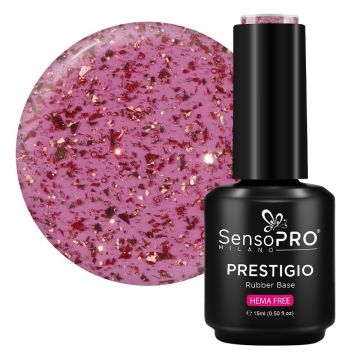 Rubber Base PRESTIGIO SensoPRO Milano - Cherry Glow 15ml