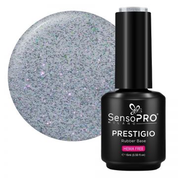 Rubber Base PRESTIGIO SensoPRO Milano - Silver Spark 15ml