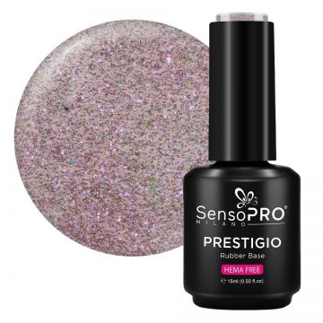 Rubber Base PRESTIGIO SensoPRO Milano - Twinkle Plum 15ml