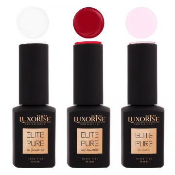 Set 3 Oje Semipermanente LUXORISE Elite - Spring Elite - Limited edition