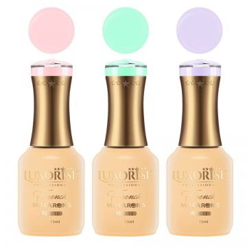 Set 3 Oje Semipermanente LUXORISE French Collection - Parisian Spring